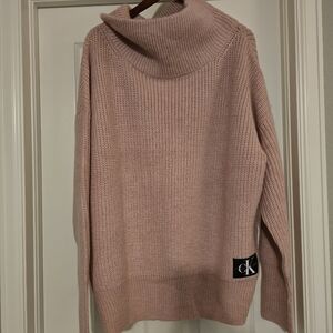 Calvin Klein Blush Cowl Neck Sweater